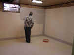 Dave applying Miller's floor paint (1194757 bytes)
